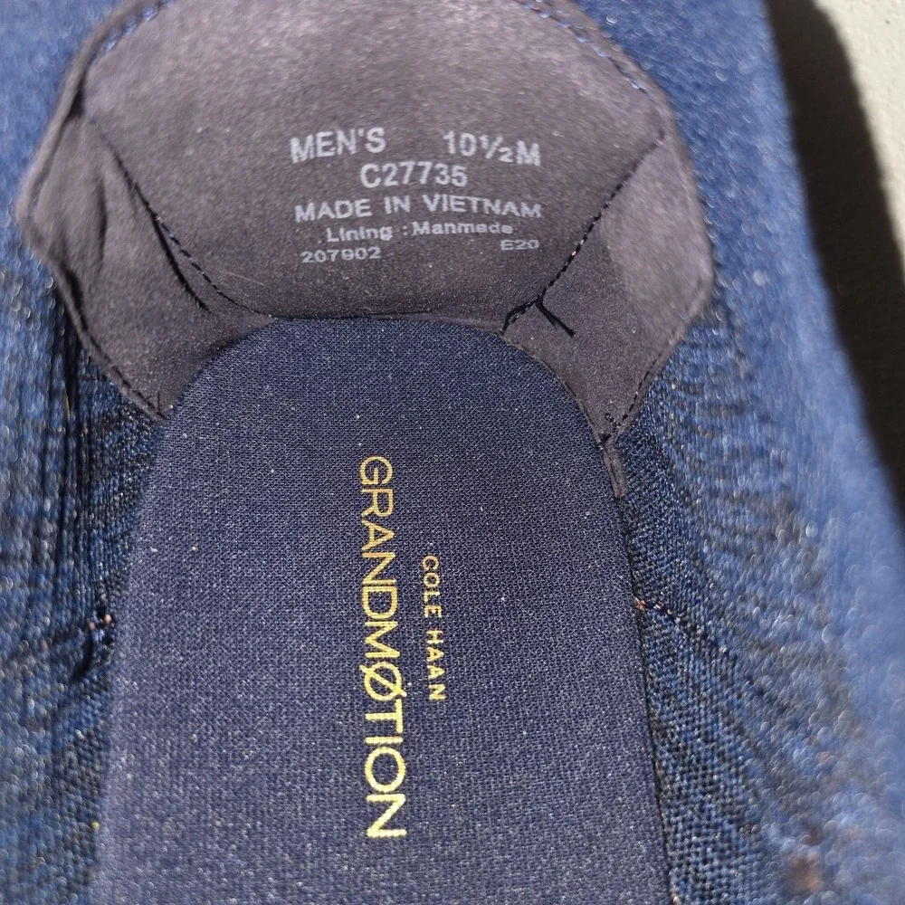 Cole Haan GrandMotion Shoes Men 10.5M Navy Ink Woven Stitchlite Knit‎ Comfort